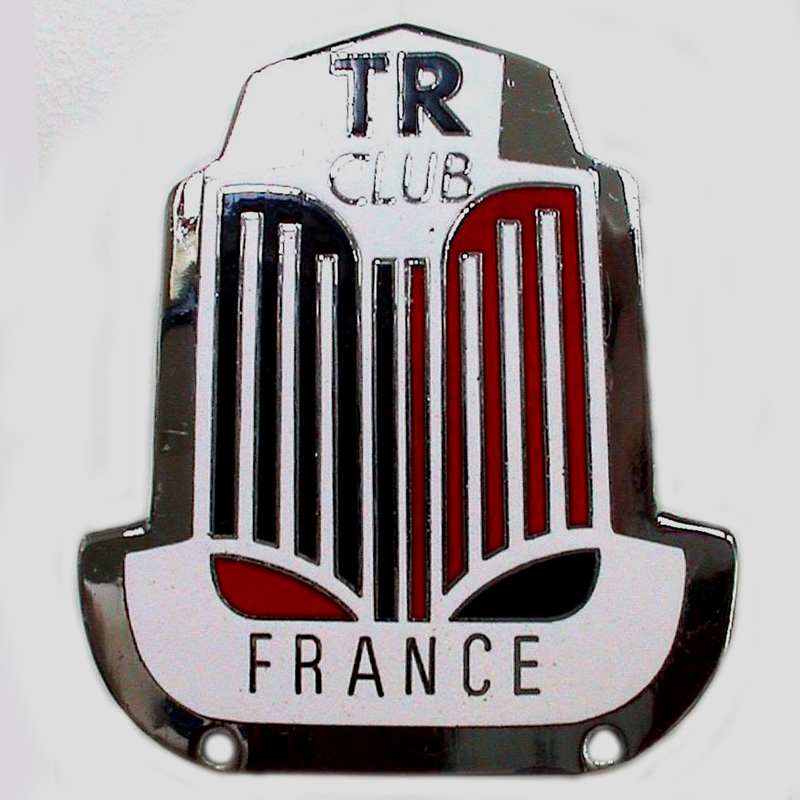 Triumph TR Club of France car badge